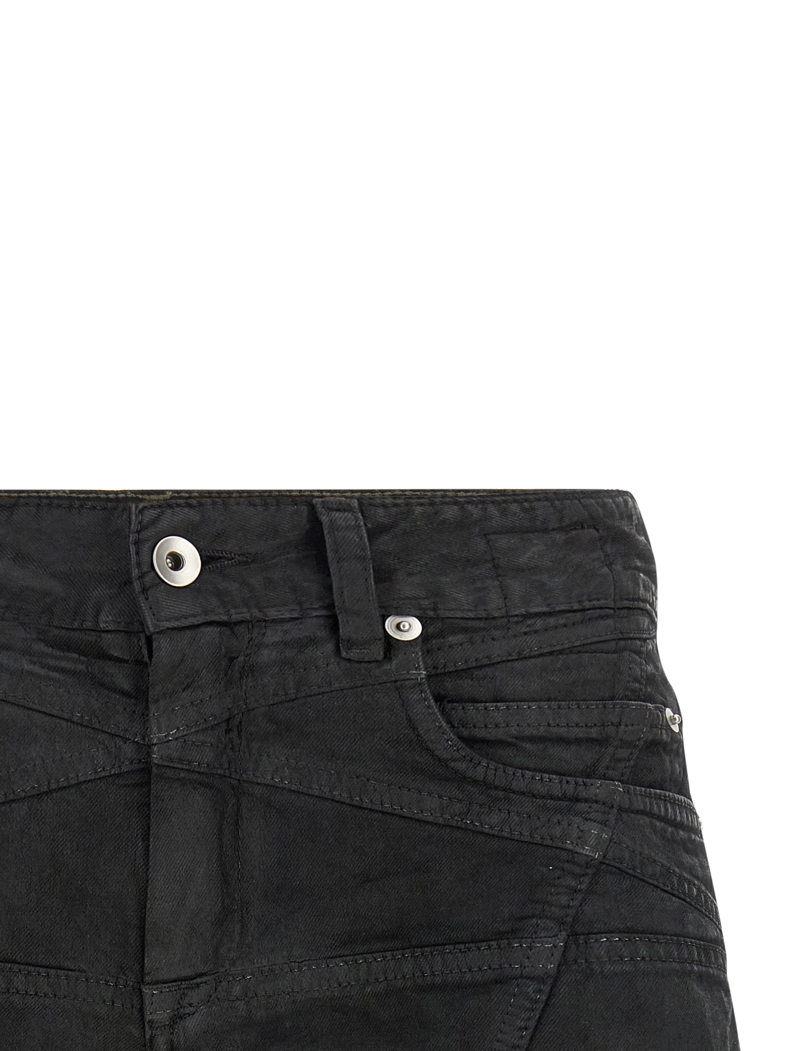 Black Cotton Bermuda Shorts