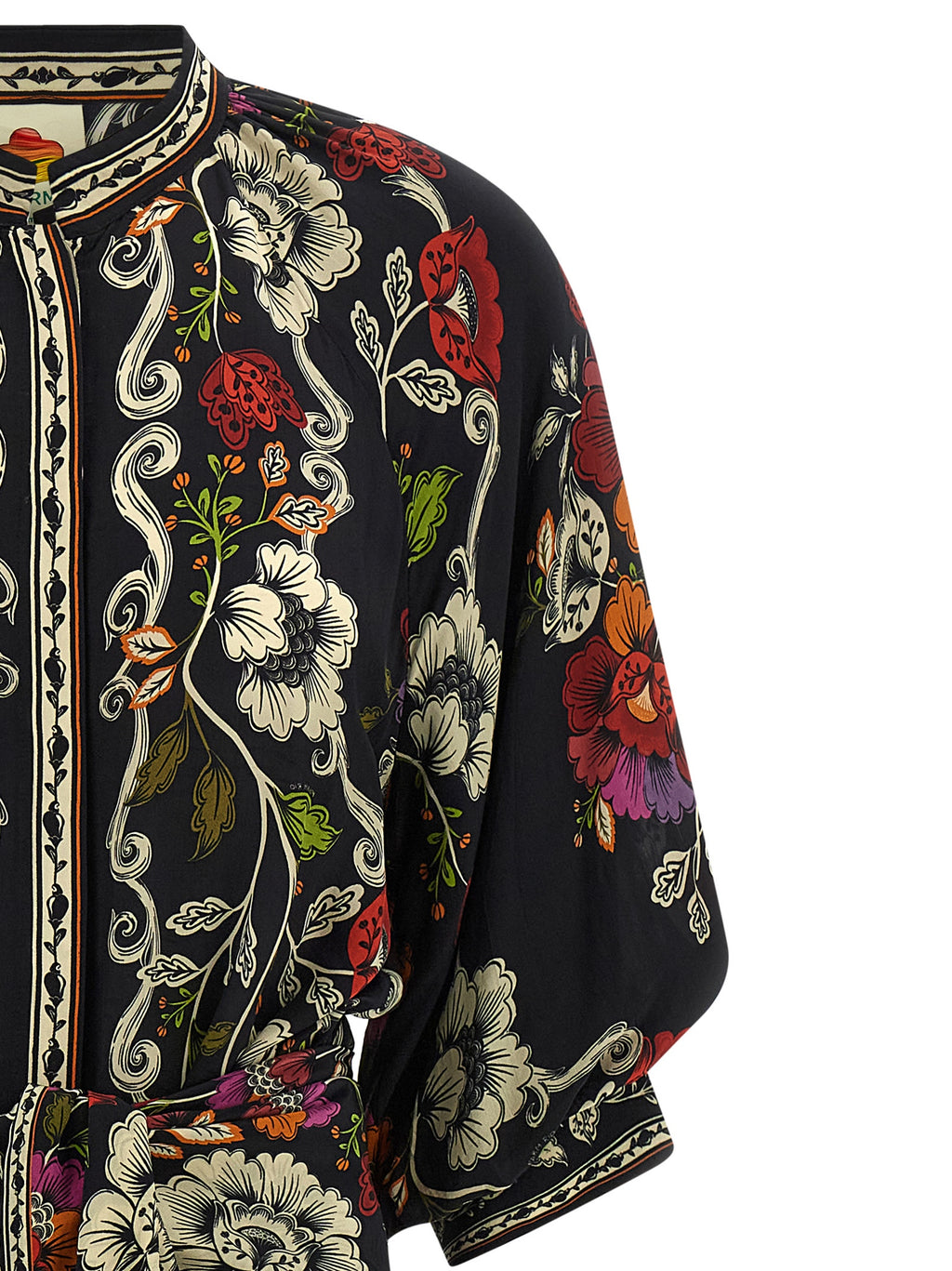 Black Viscose Midi Dress