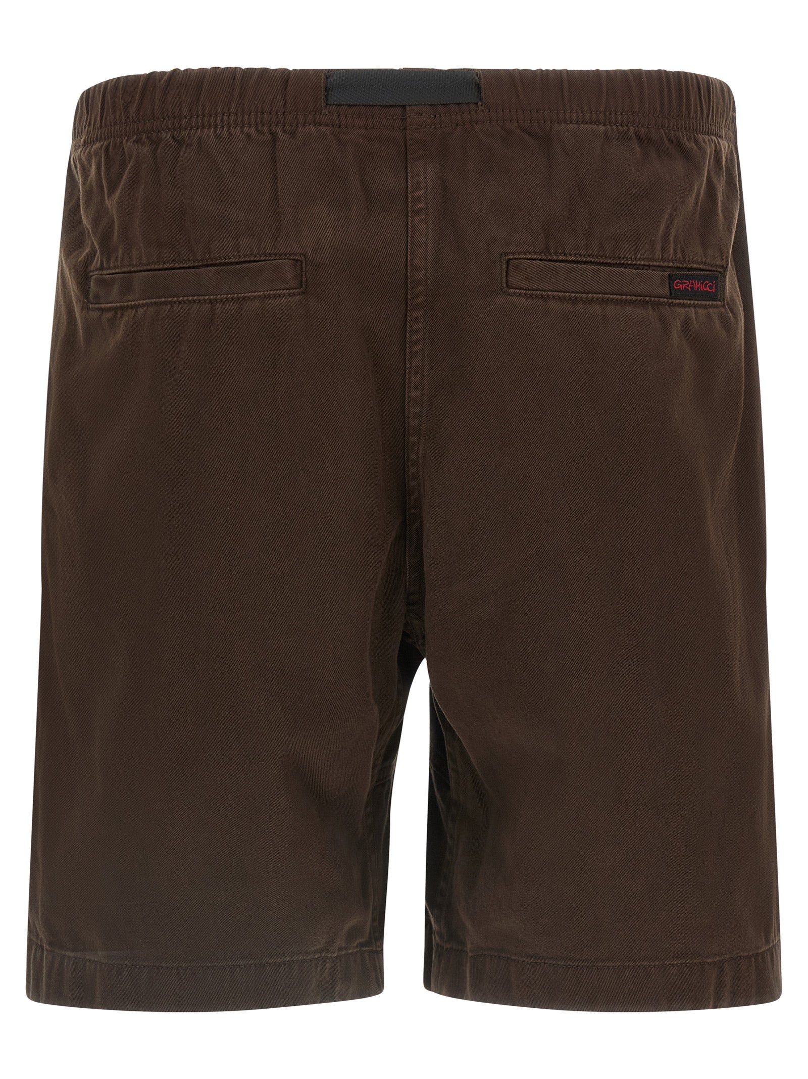 Brown Cotton Bermuda Shorts