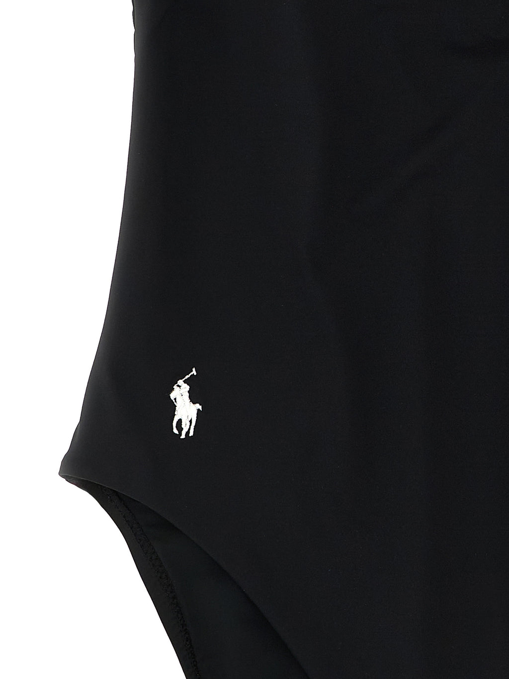 Black Nylon One-Piece Swimsuit