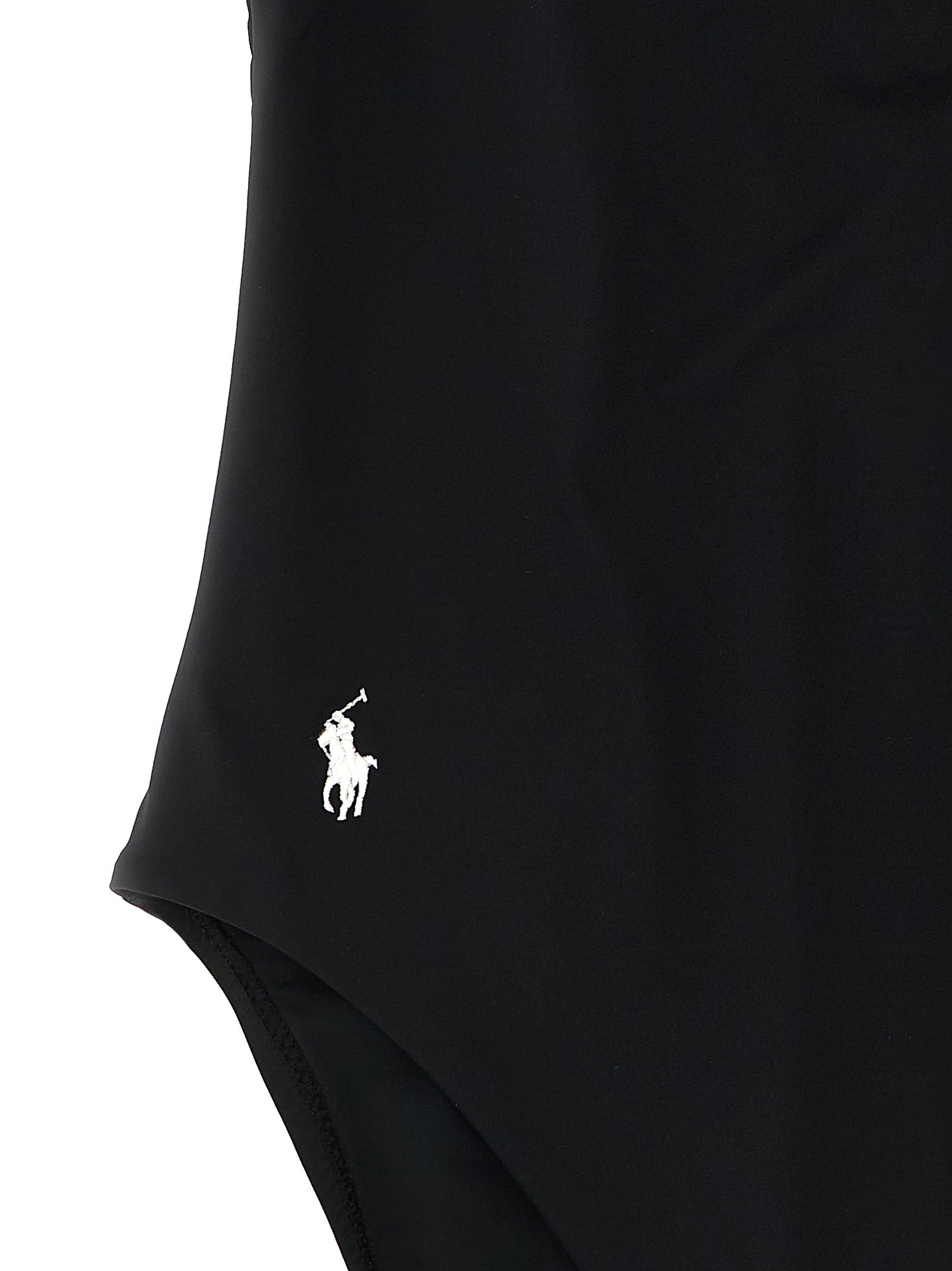 Black Nylon One-Piece Swimsuit