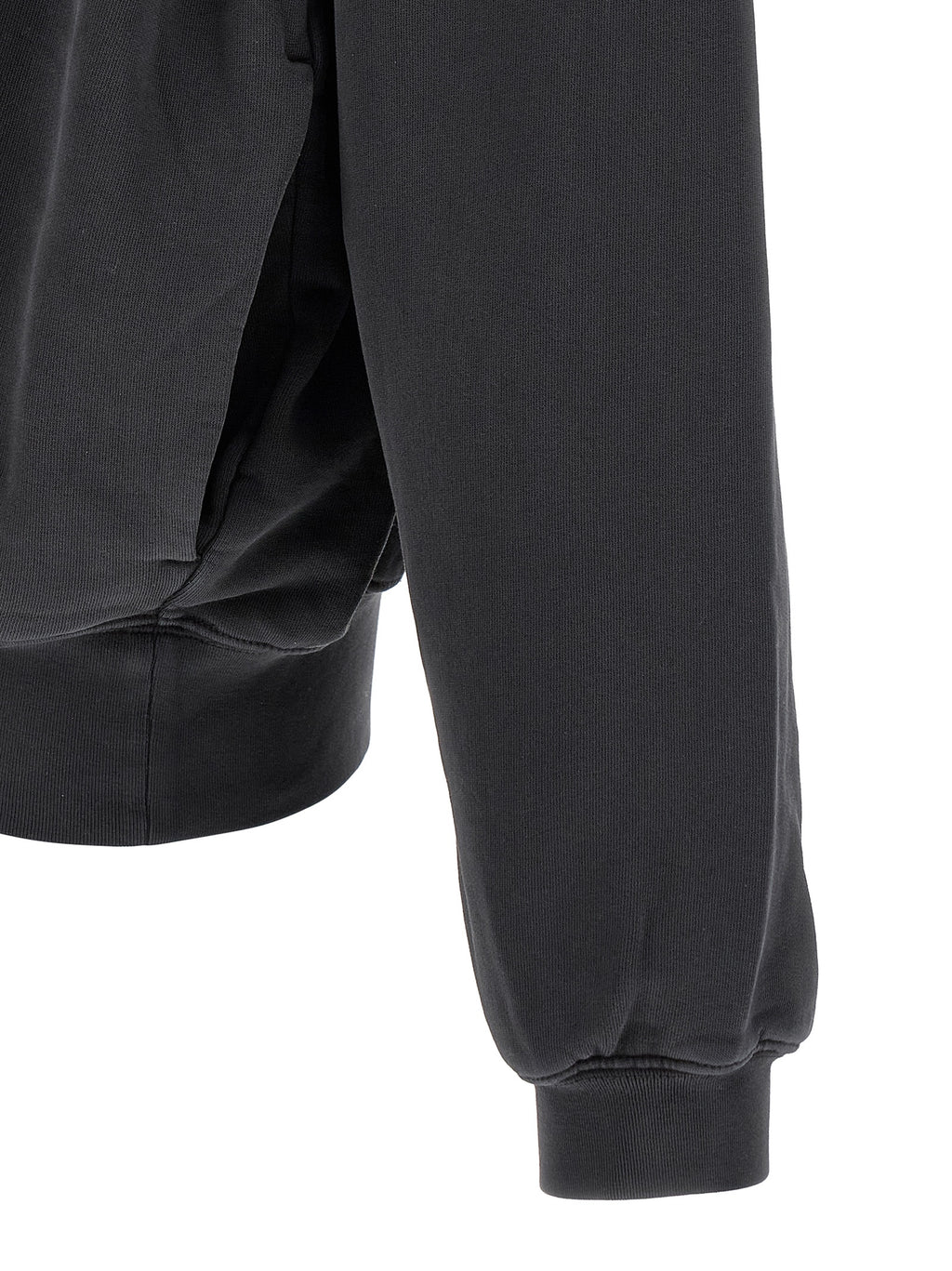 Black Cotton Sweatshirt