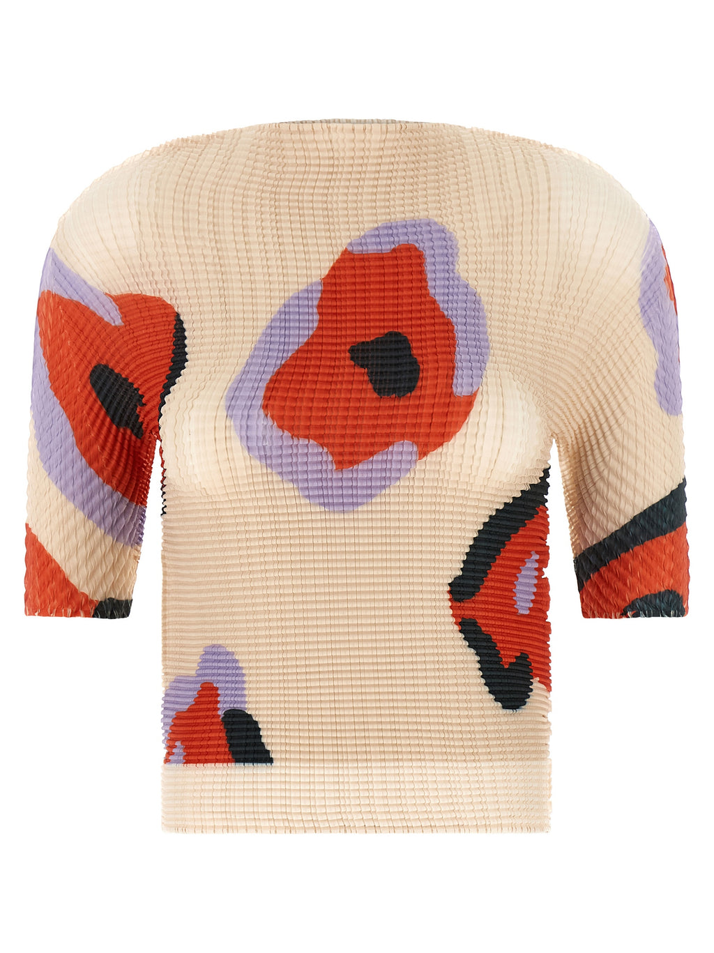 Beige Polyester Pattern Shirt