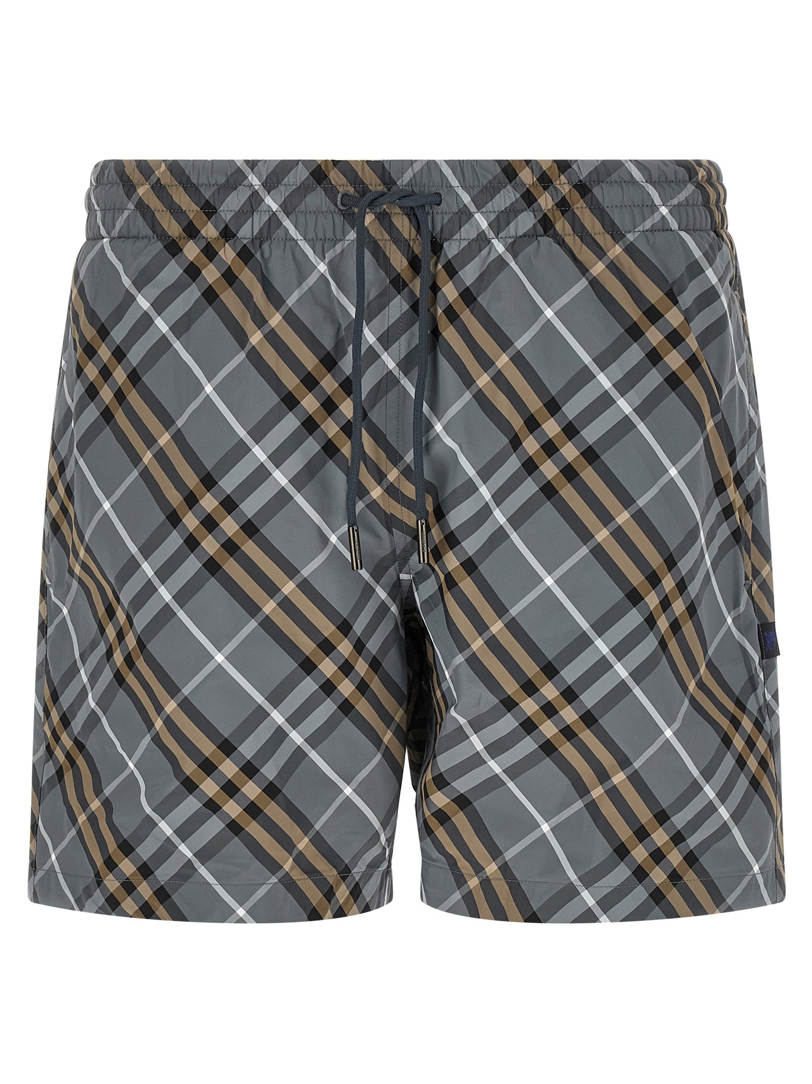 Blue Polyamide Bermuda Shorts