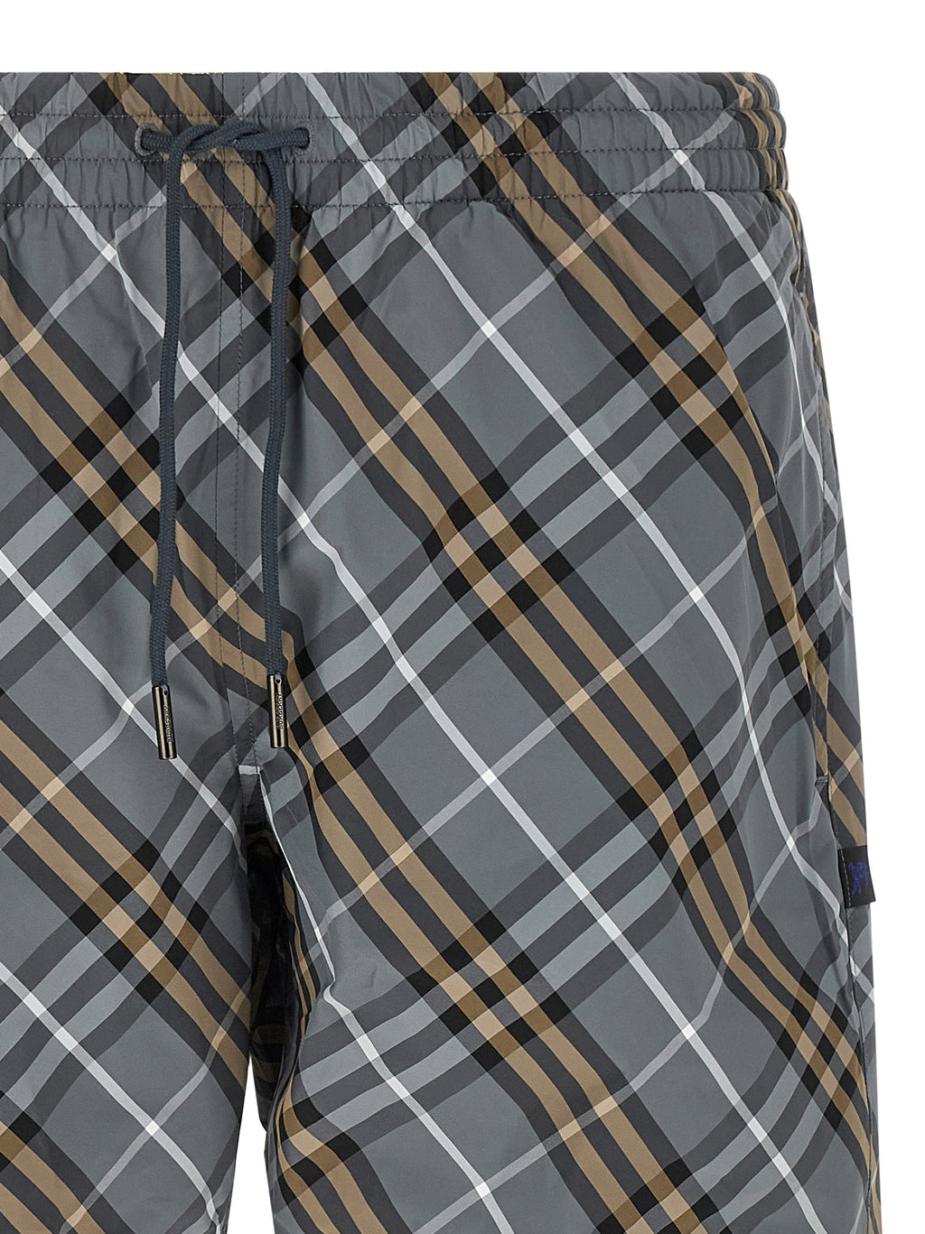Blue Polyamide Bermuda Shorts