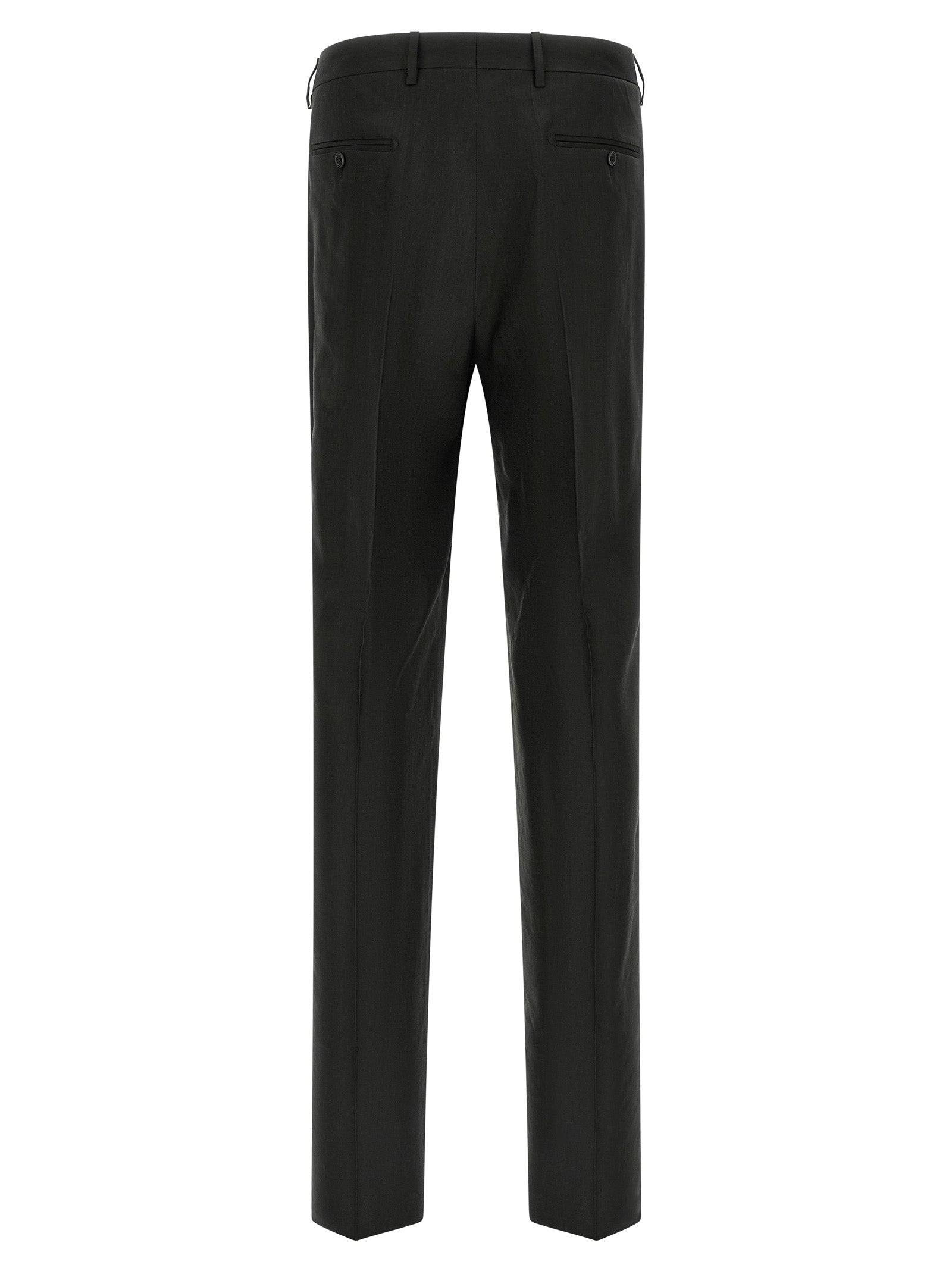 Black Linen Two-Piece Suit
