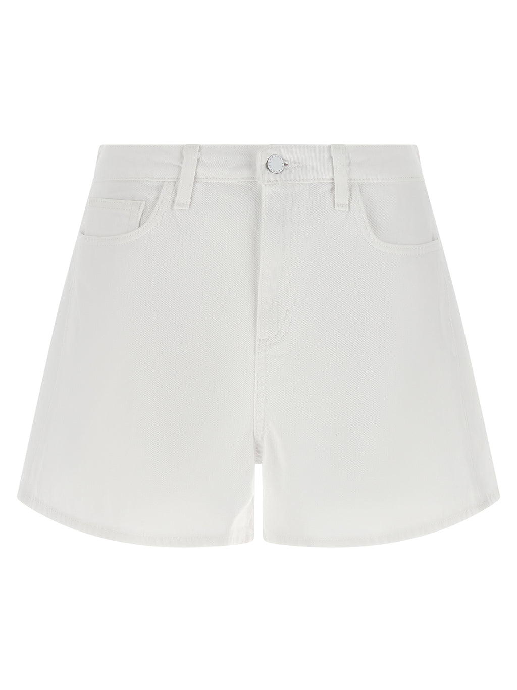 White Cotton Bermuda Shorts