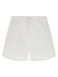 White Cotton Bermuda Shorts