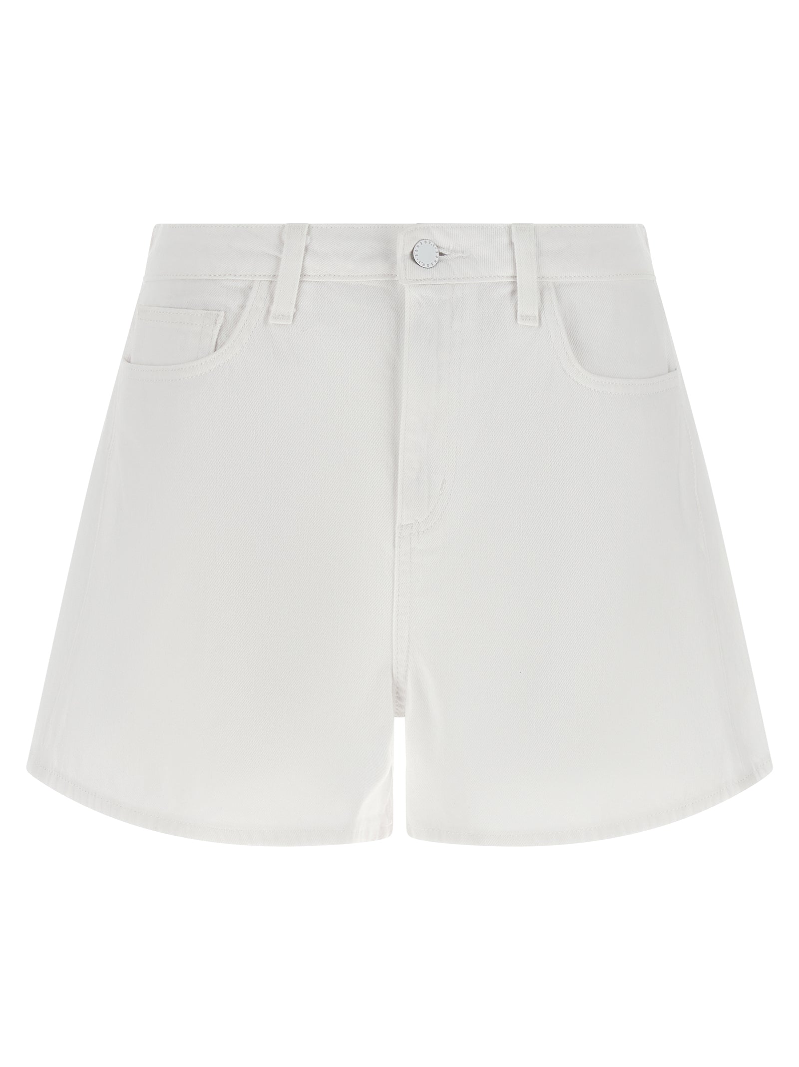 White Cotton Bermuda Shorts