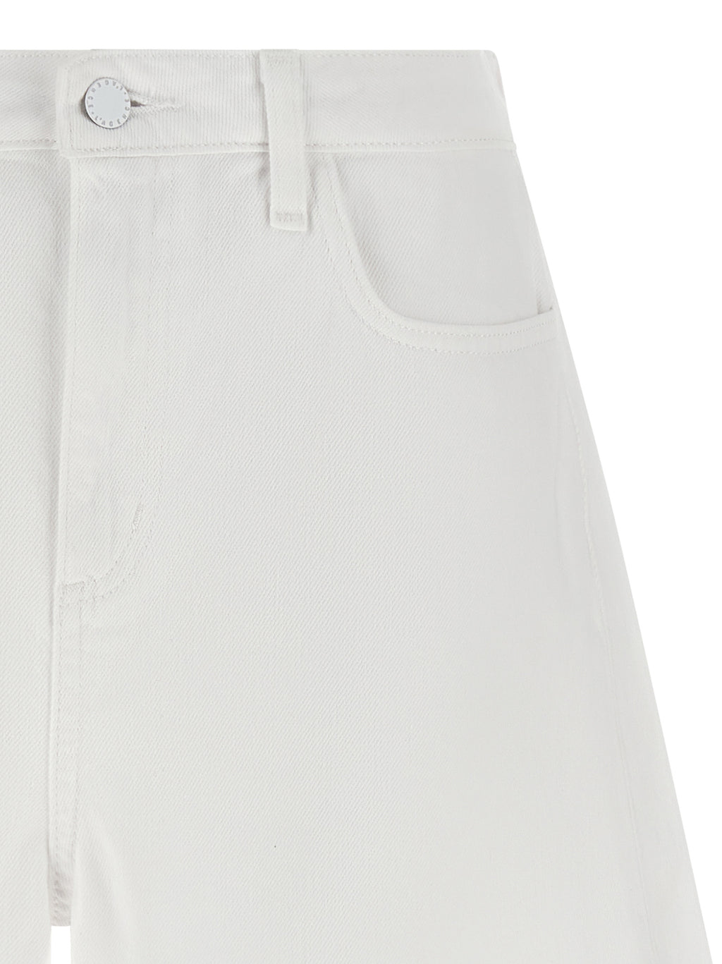 White Cotton Bermuda Shorts