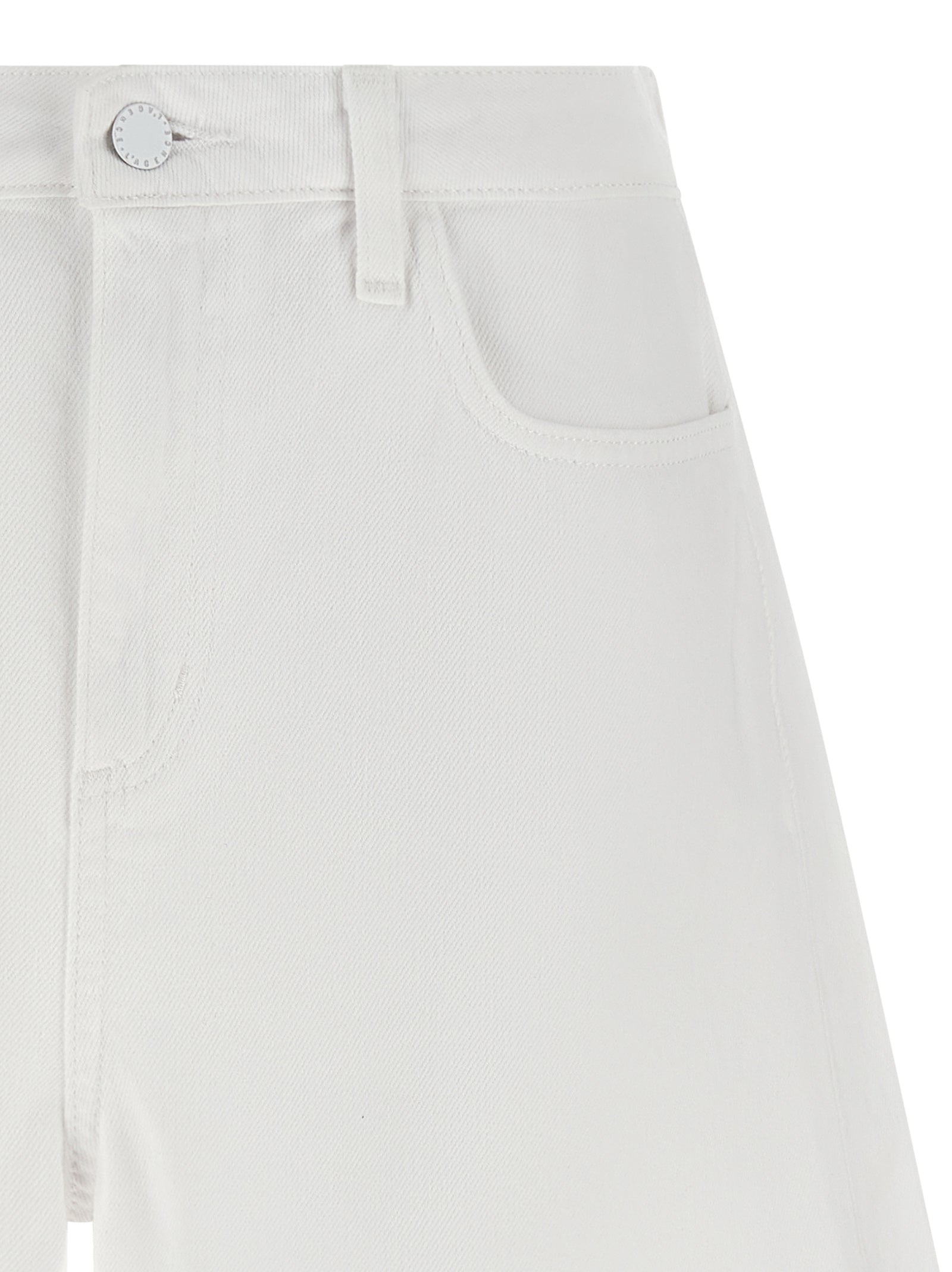 White Cotton Bermuda Shorts