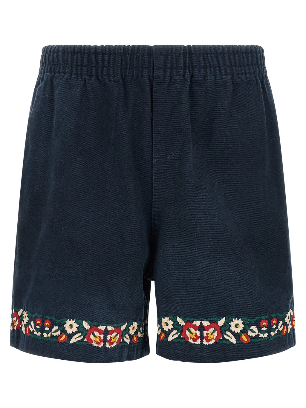Blue Cotton Bermuda Shorts