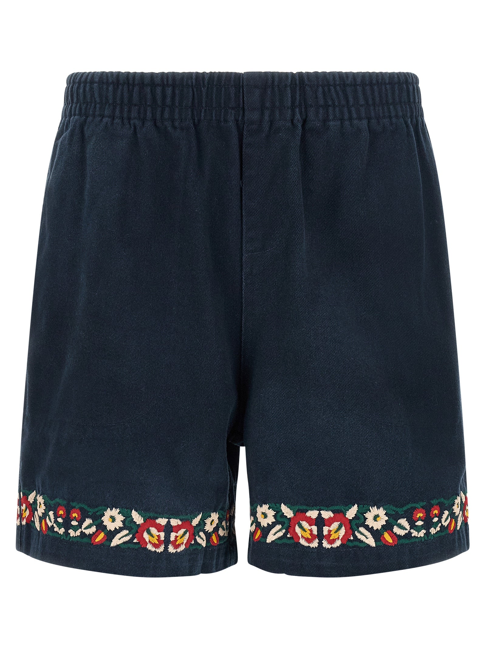 Blue Cotton Bermuda Shorts