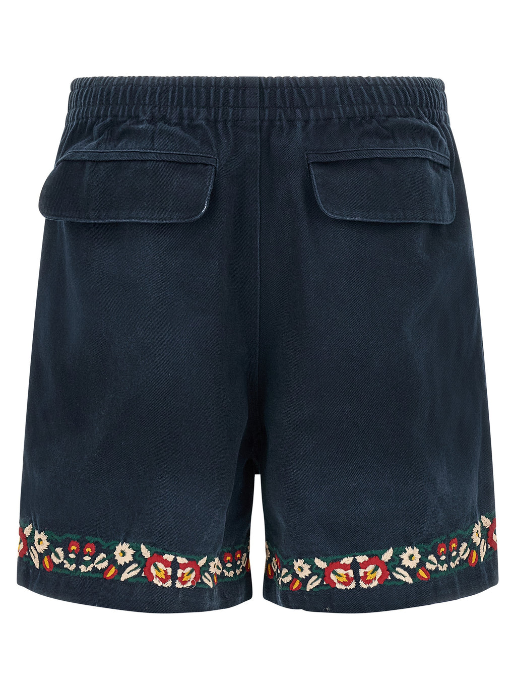 Blue Cotton Bermuda Shorts