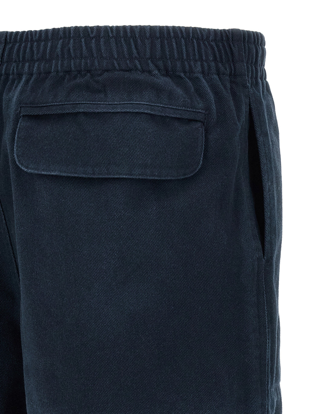 Blue Cotton Bermuda Shorts