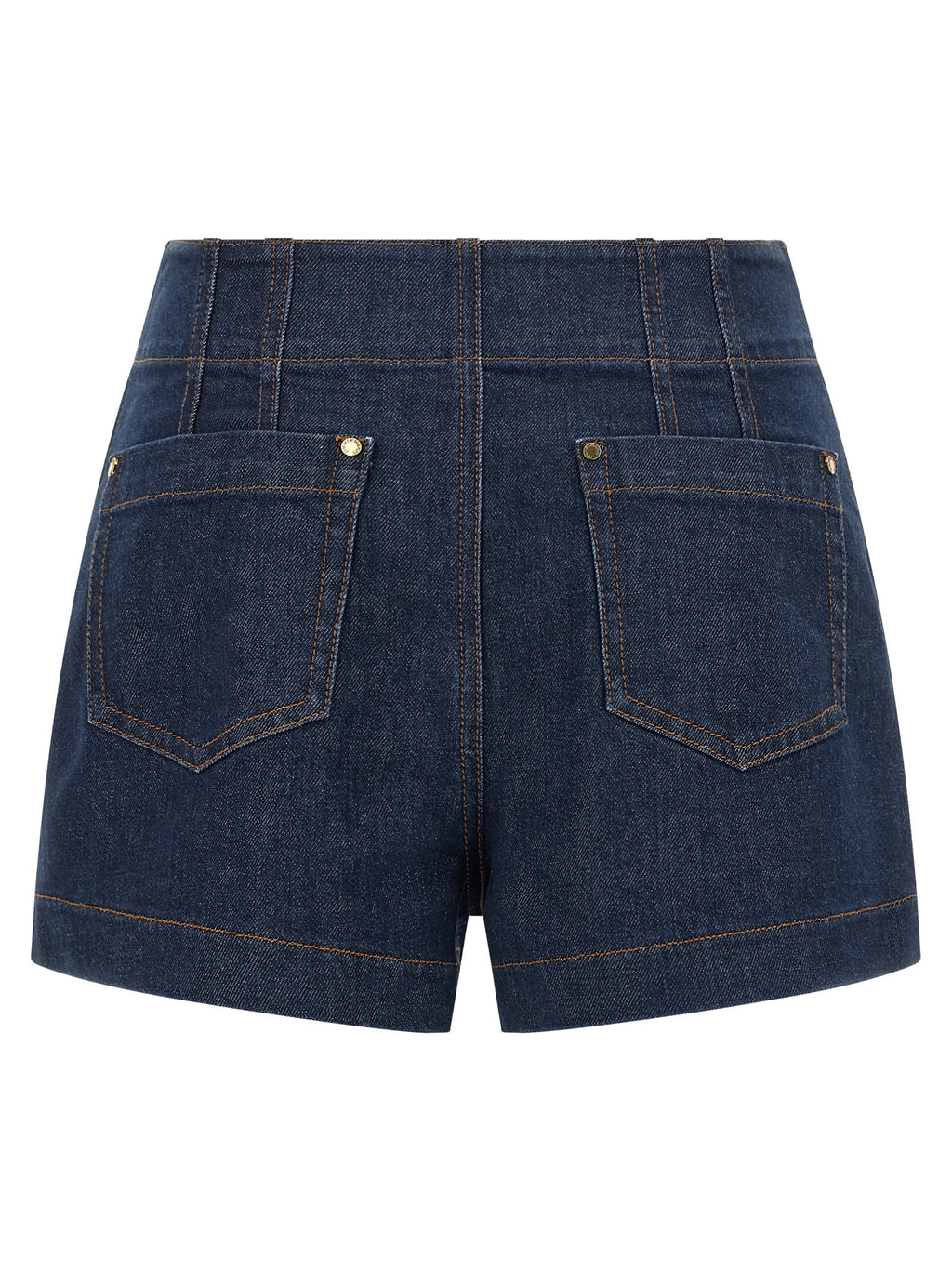 Blue Cotton Bermuda Shorts