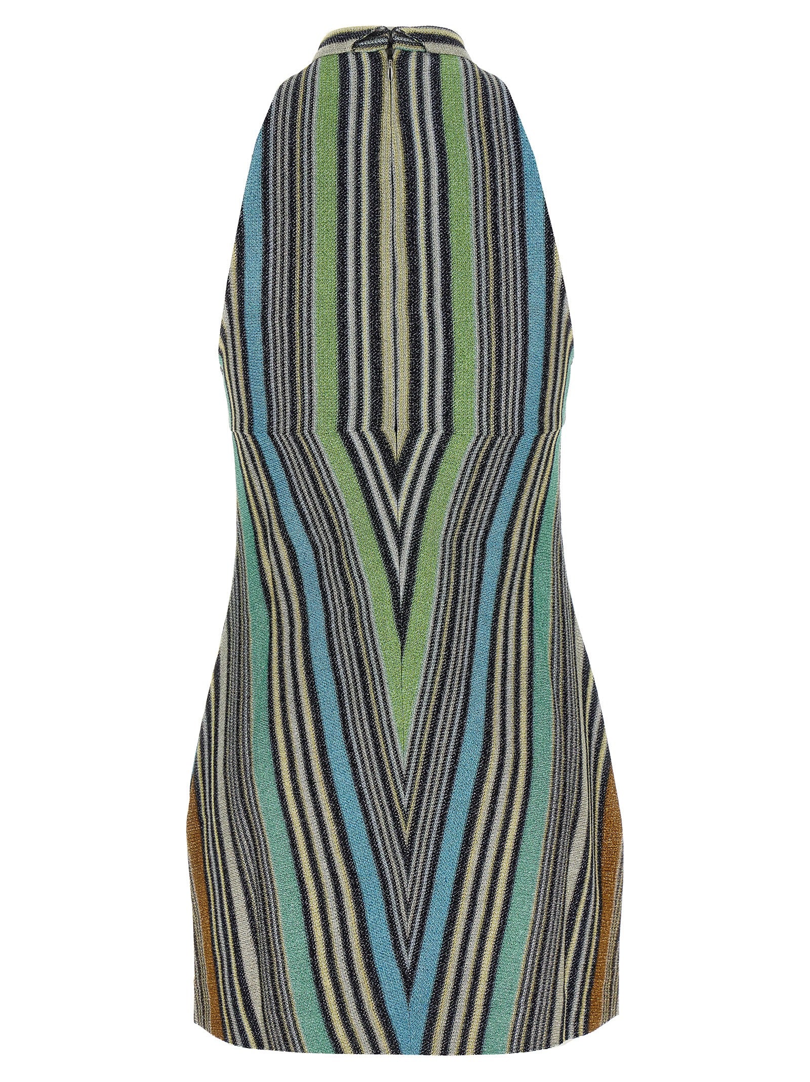 Multicolor Viscose Short Dress