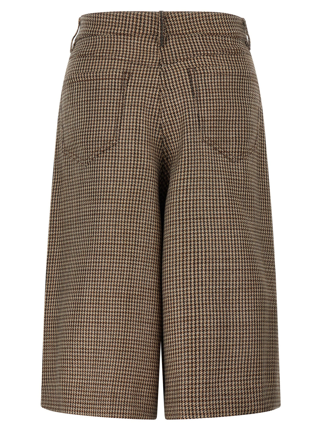 Brown Virgin Wool Bermuda Shorts