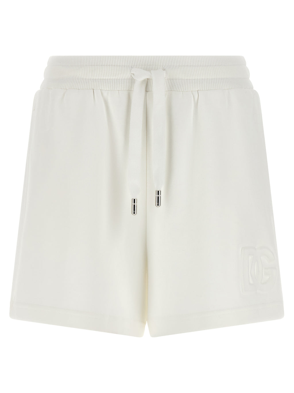 White Cotton Bermuda Shorts