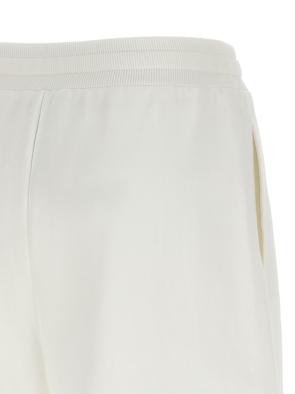 White Cotton Bermuda Shorts