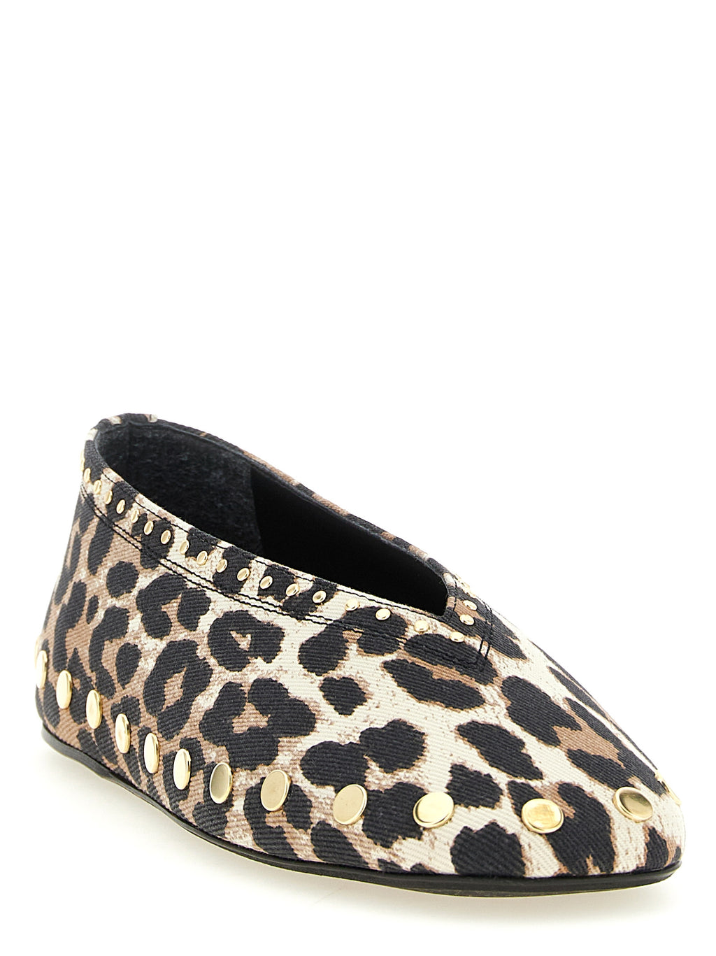 Multicolor Cotton Ballet Flats