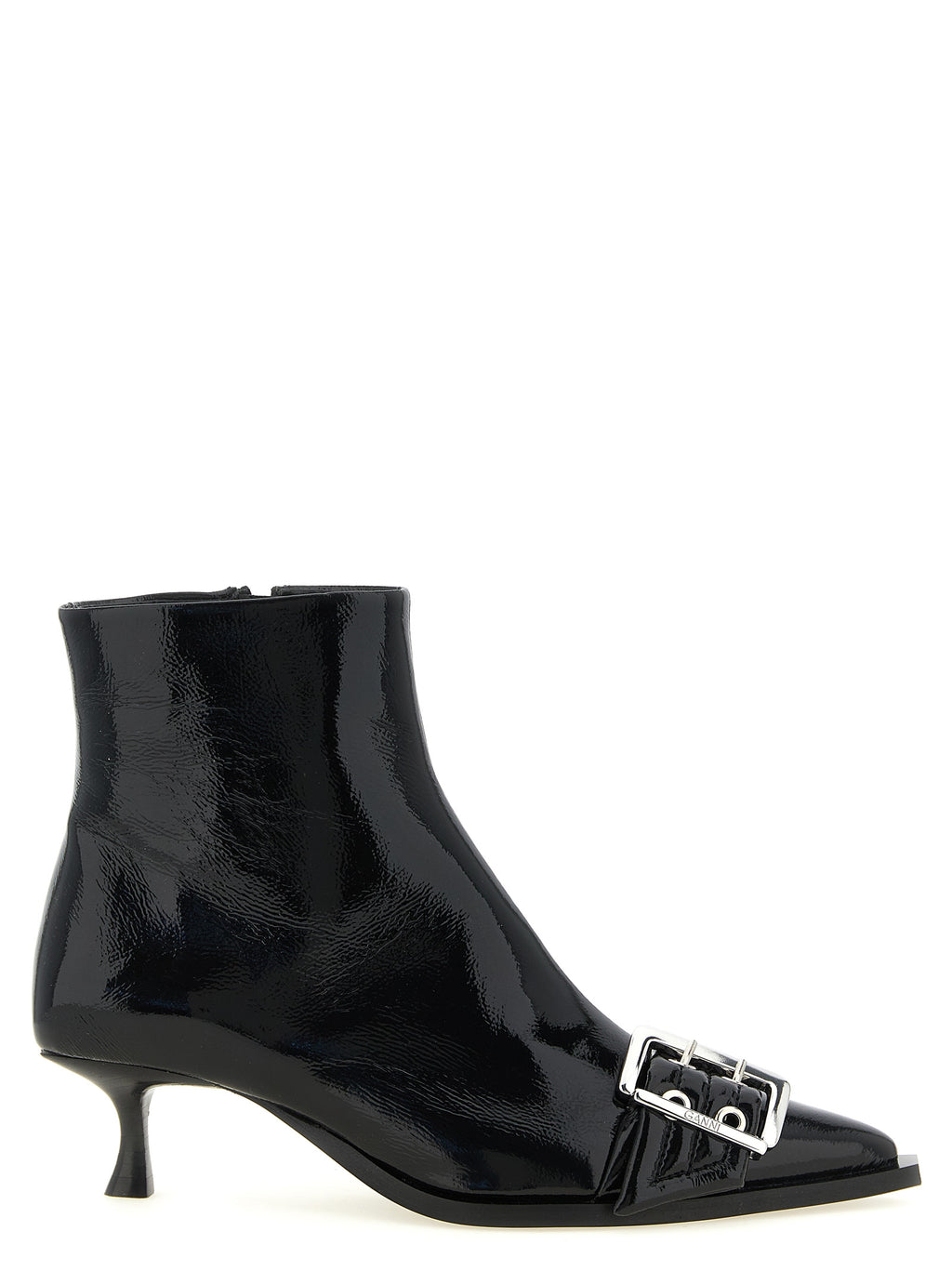Black Polyethylene Ankle Boots