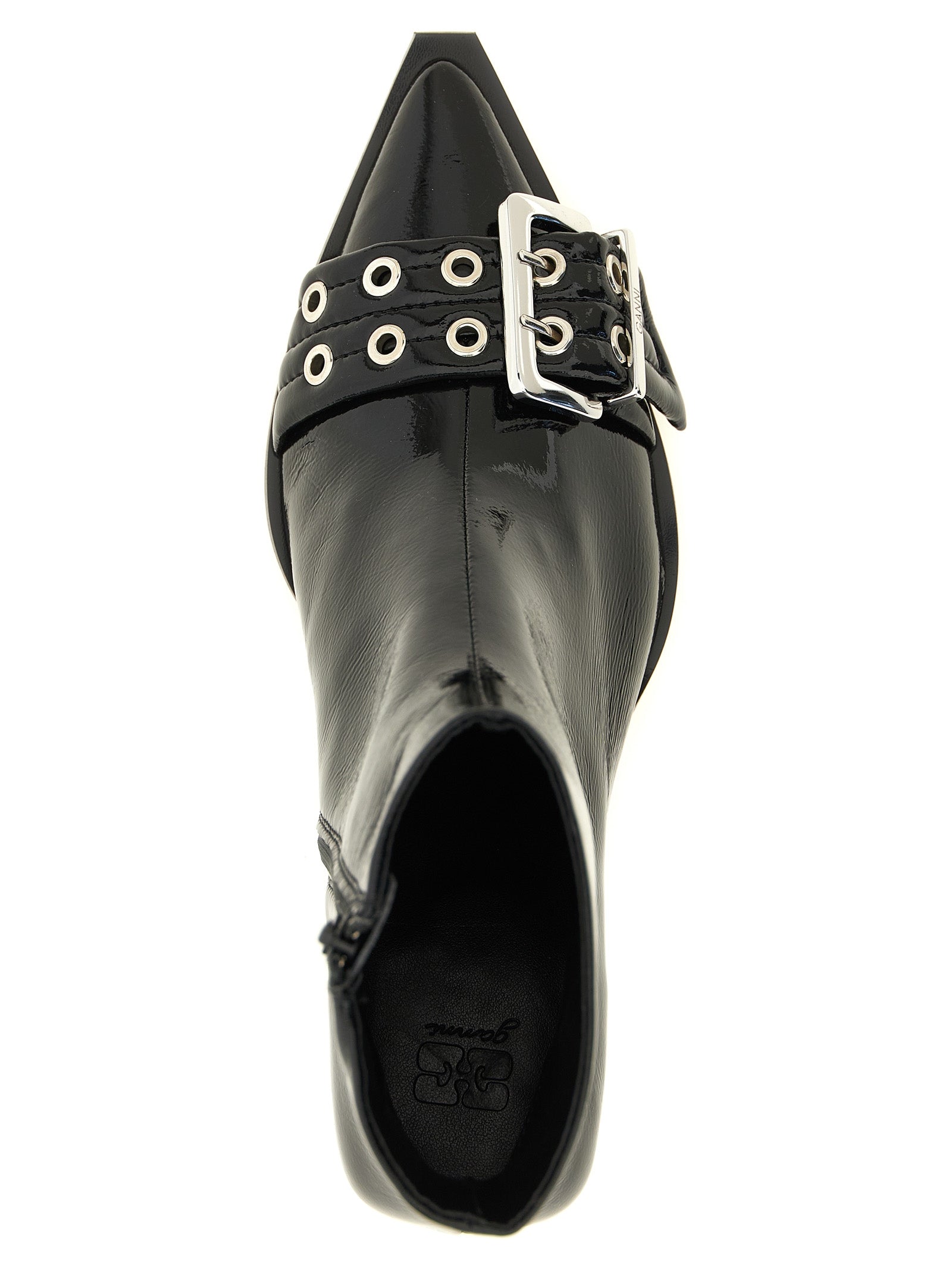 Black Polyethylene Ankle Boots