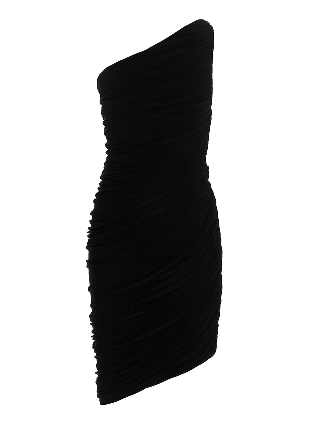 Black Polyester Short Dress