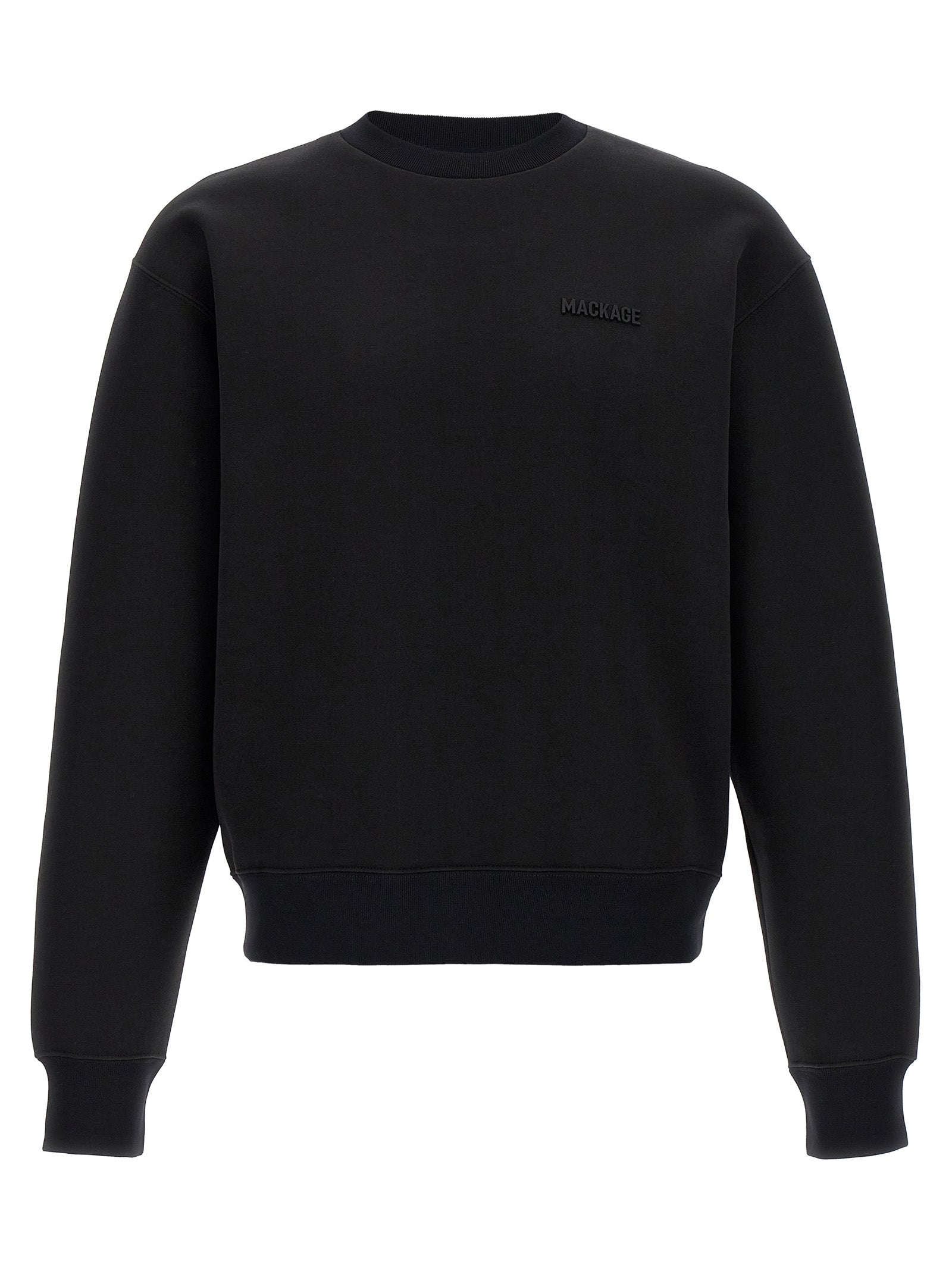 Black Cotton Sweatshirt