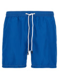 Blue Polyester Swim Shorts