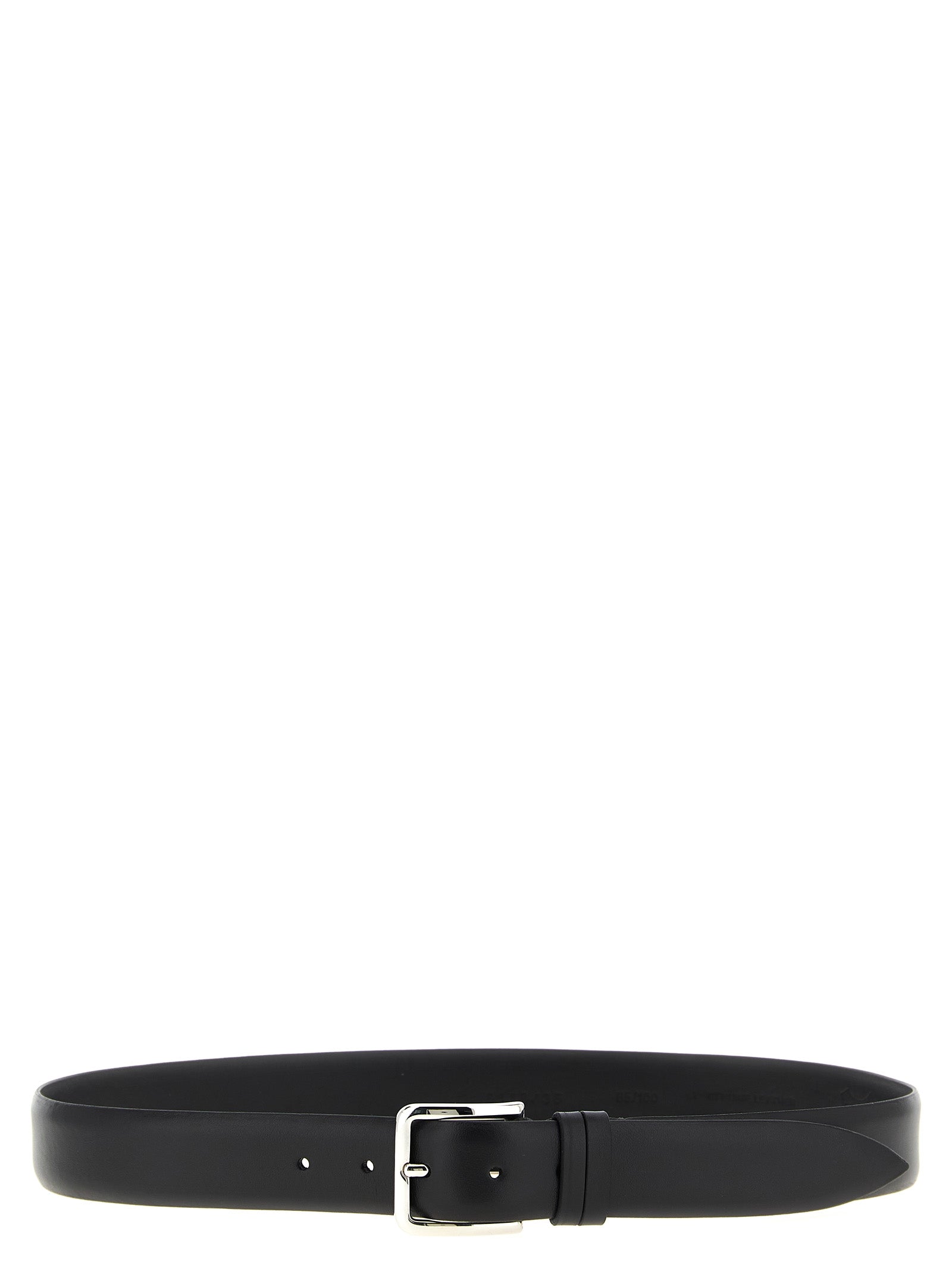 Black Leather Regular Belt