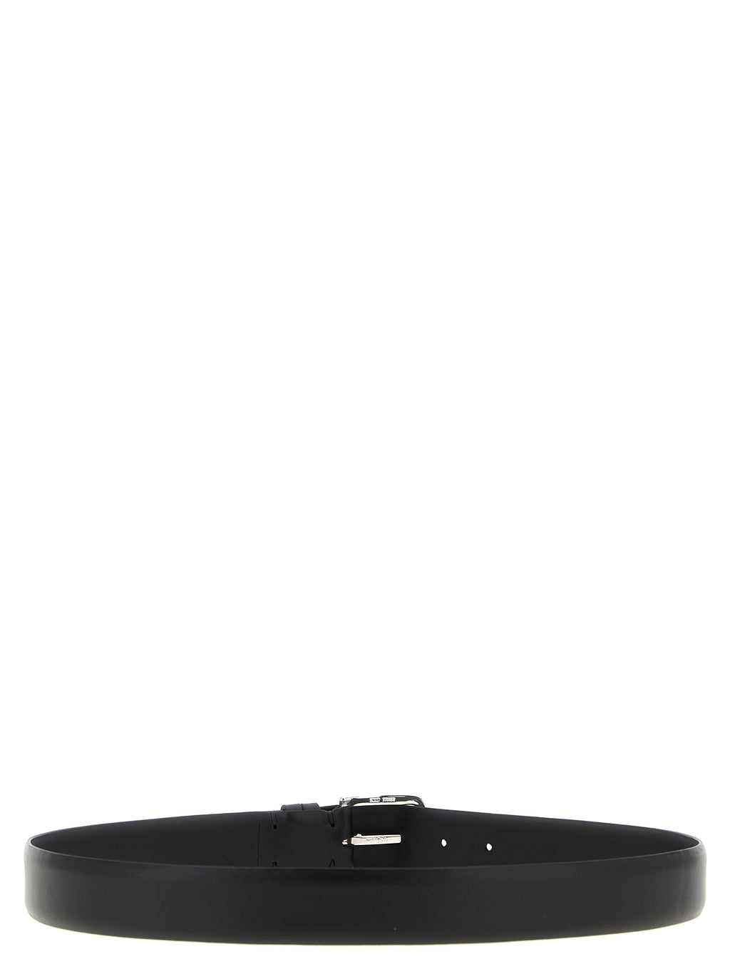 Black Leather Regular Belt