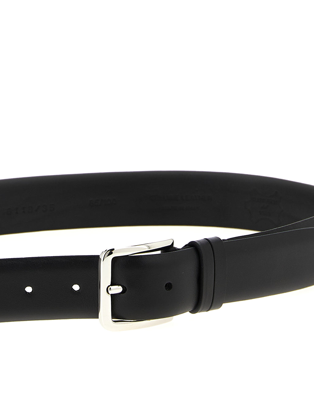 Black Leather Regular Belt
