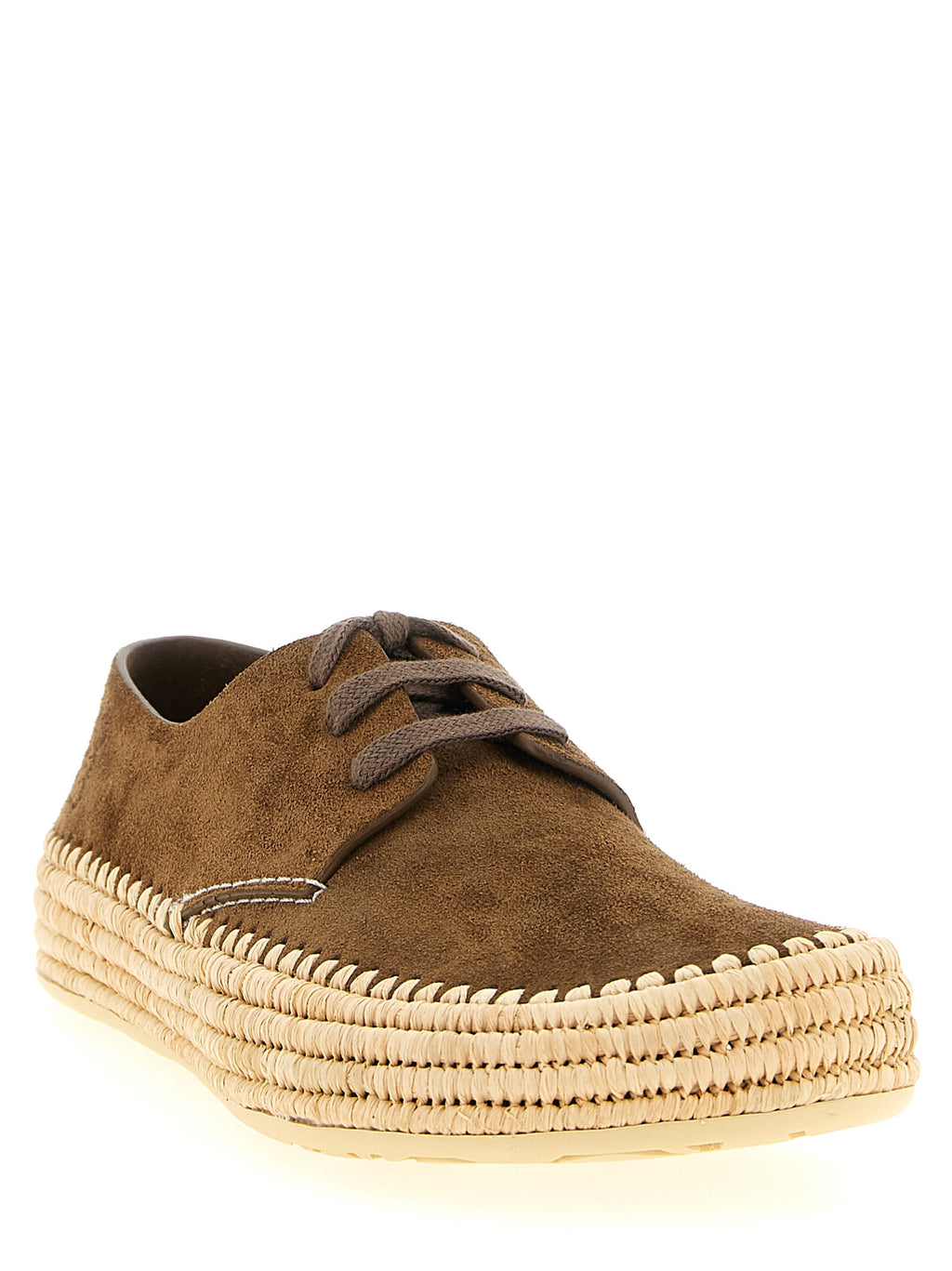 Brown Calfskin Espadrilles