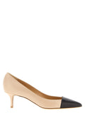 Multicolor Goatskin Mid Heel Pumps