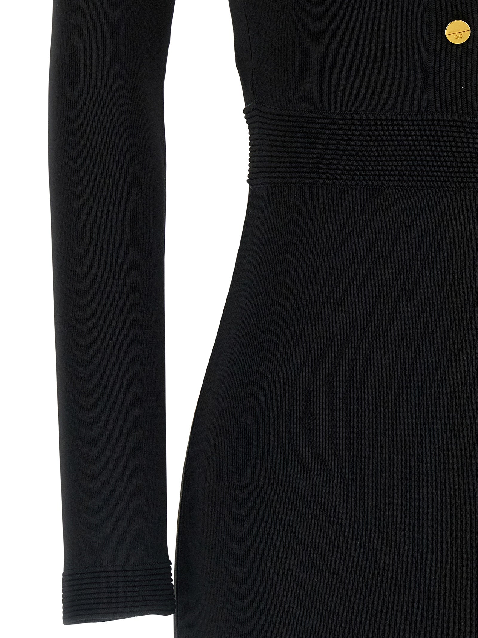 Black Viscose Long Dress