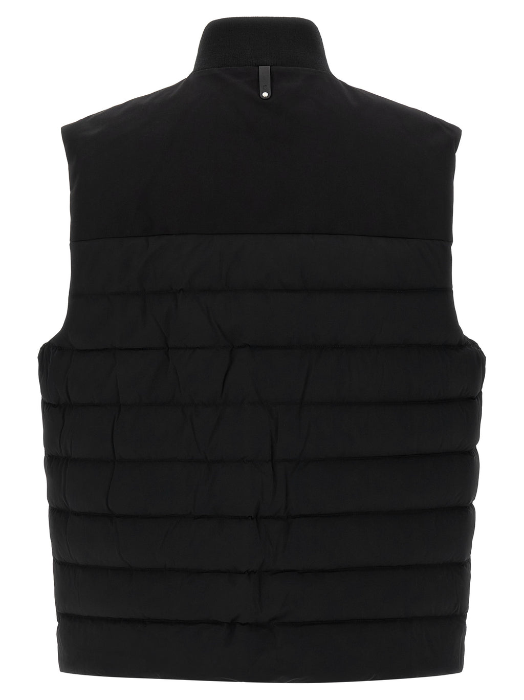 Black Nylon Sleeveless Jacket