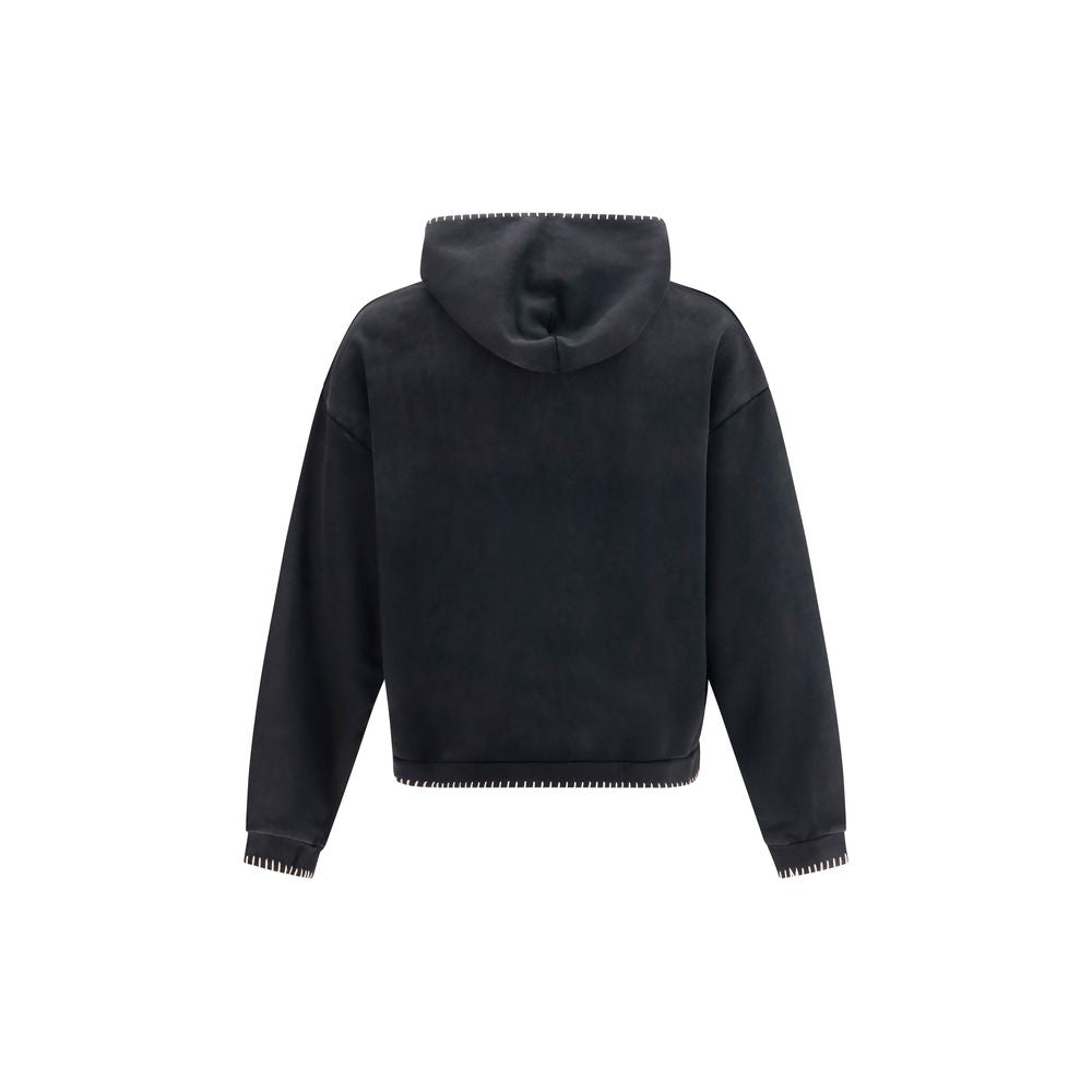Black Cotton Sweatshirt