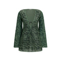 Bicolor Polyamide Casual Dress