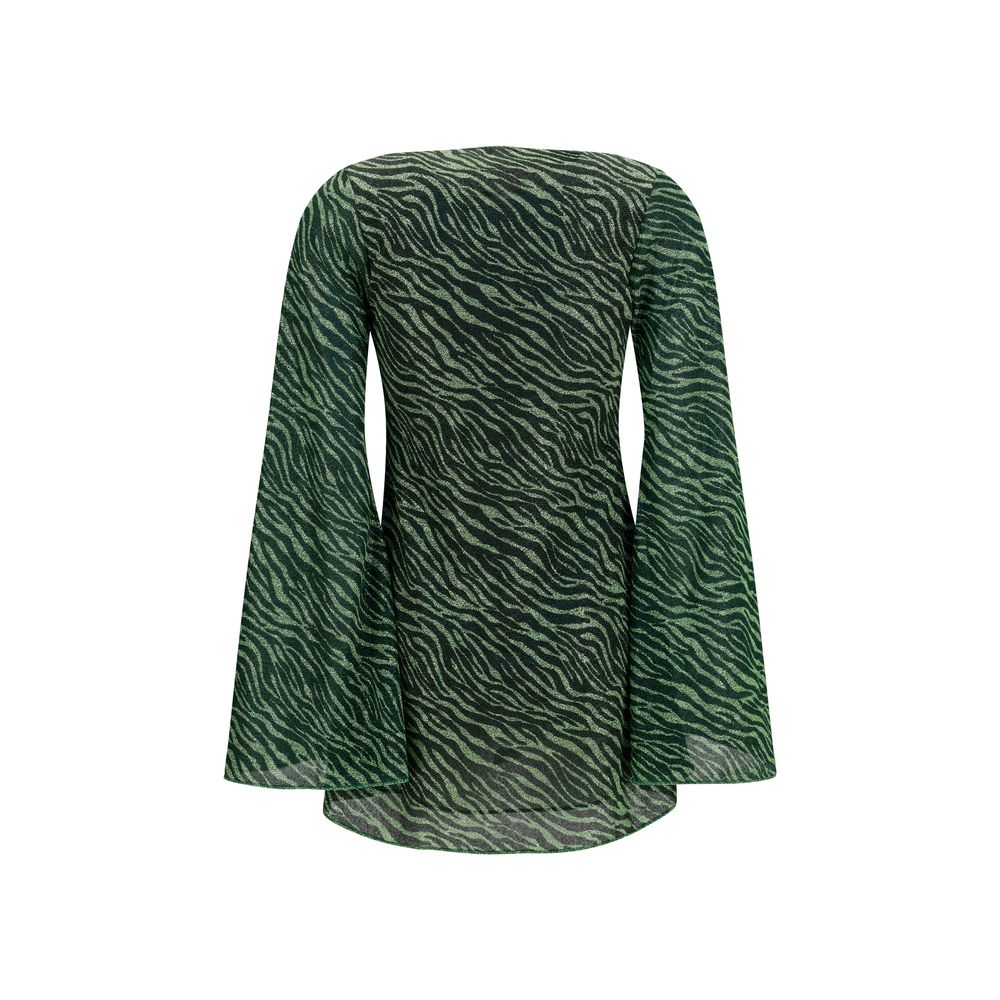 Bicolor Polyamide Casual Dress