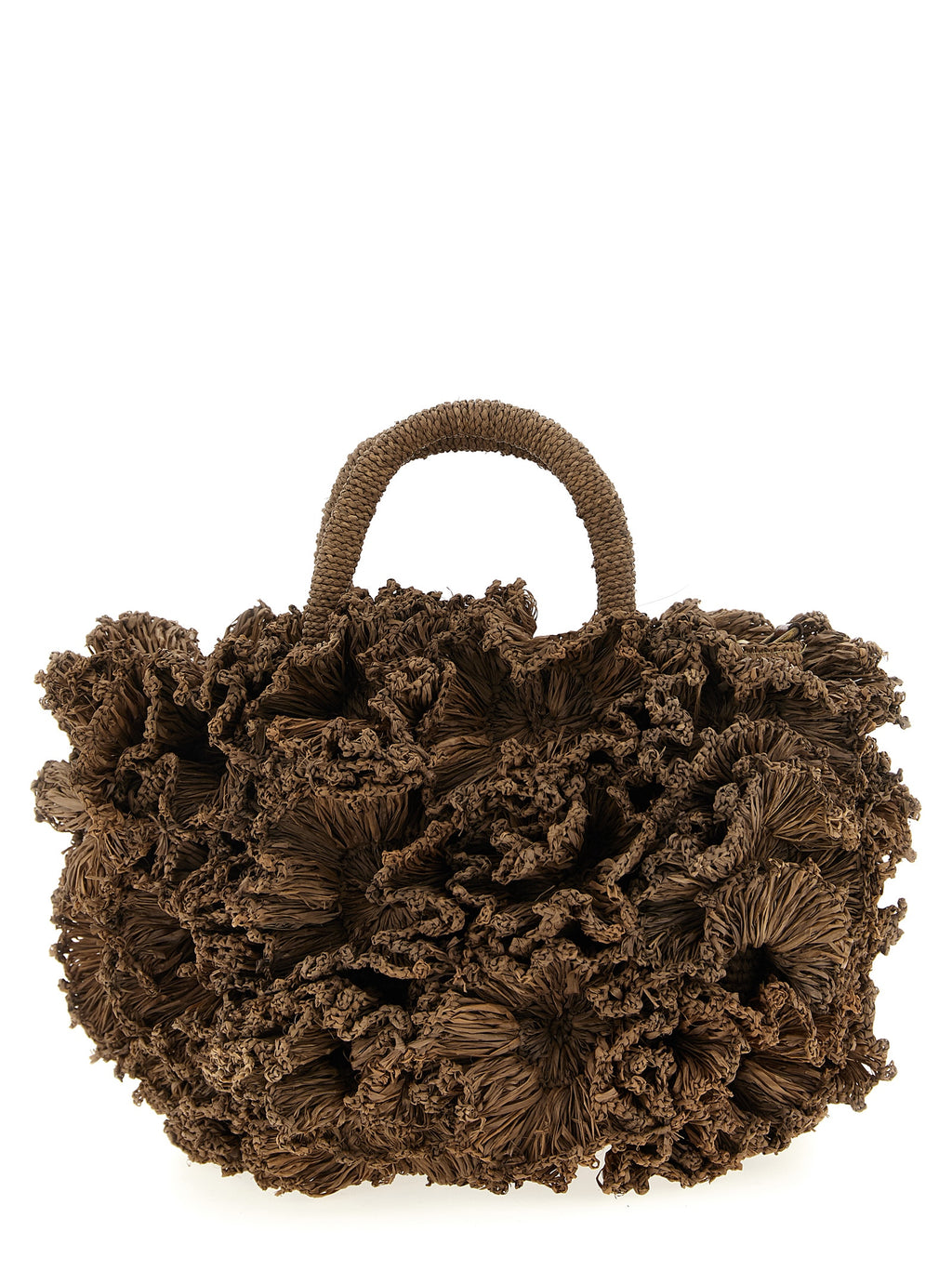 Brown Raffia Handbag