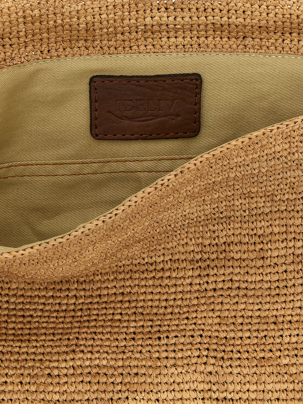 Beige Raffia Handbag