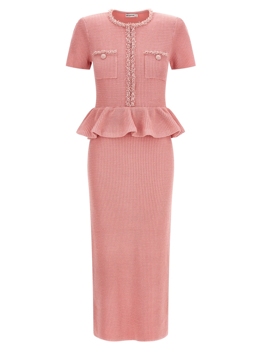 Multicolor Polyester Midi Dress
