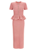Multicolor Polyester Midi Dress