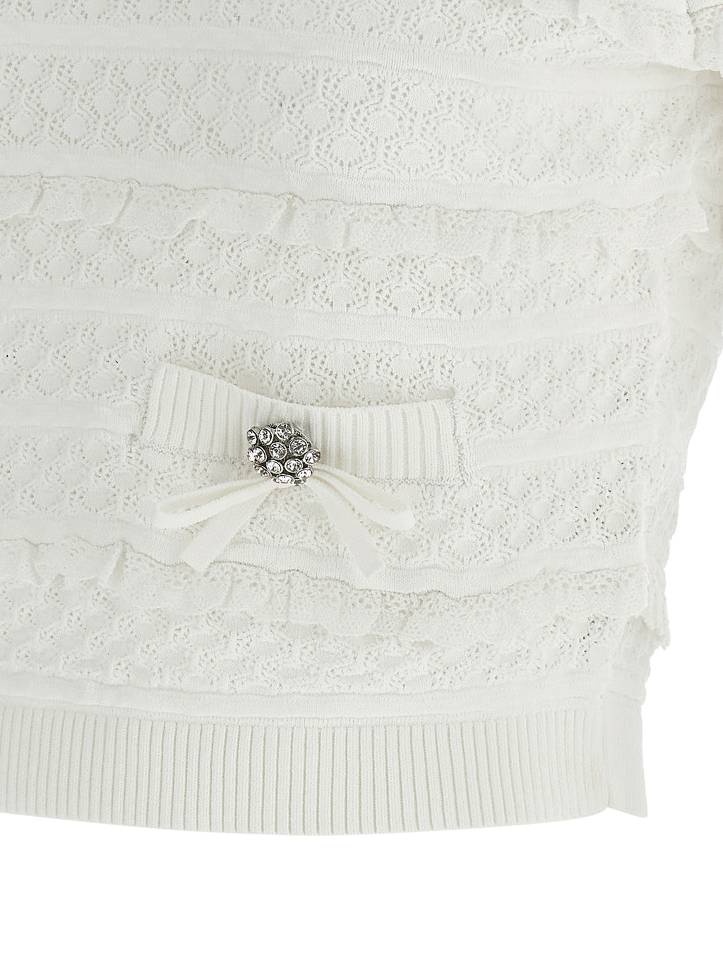 White Viscose Sweatshirt