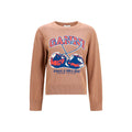 Beige Cotton Sweatshirt