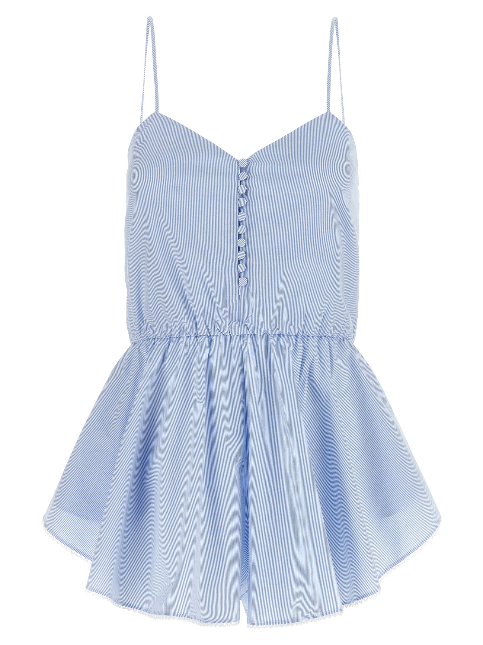 Blue Cotton Rompers
