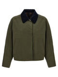 Bicolor Cotton Shell Jacket