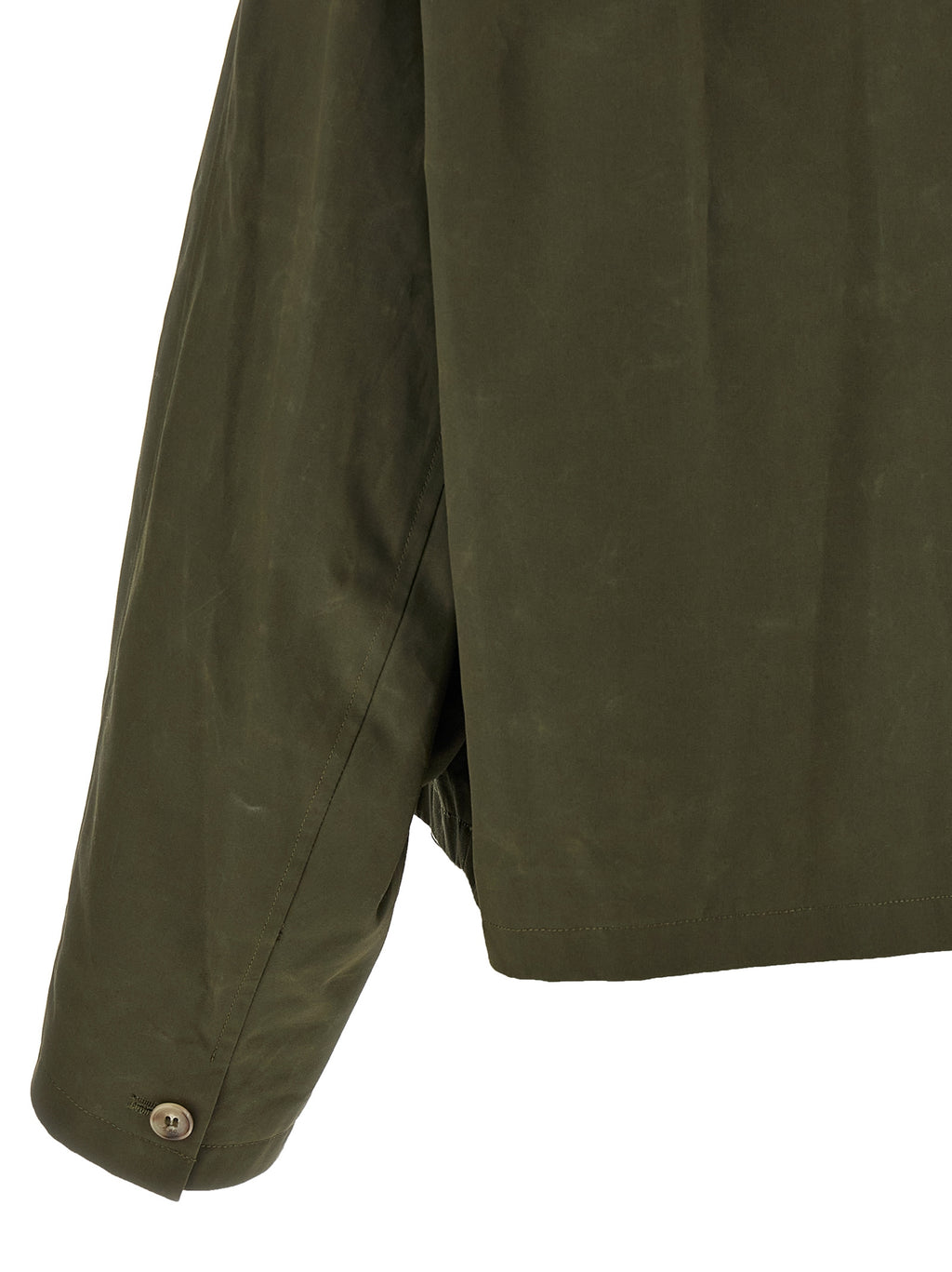 Bicolor Cotton Shell Jacket