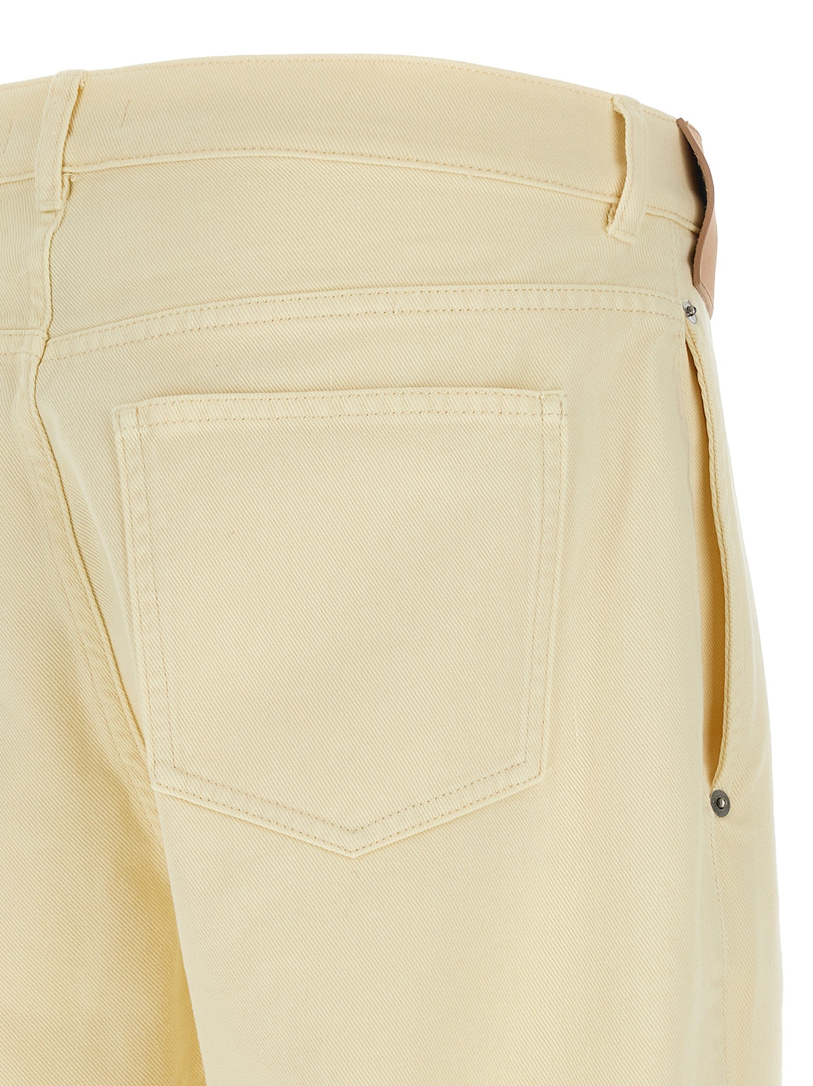Bicolor Cotton Casual Pants